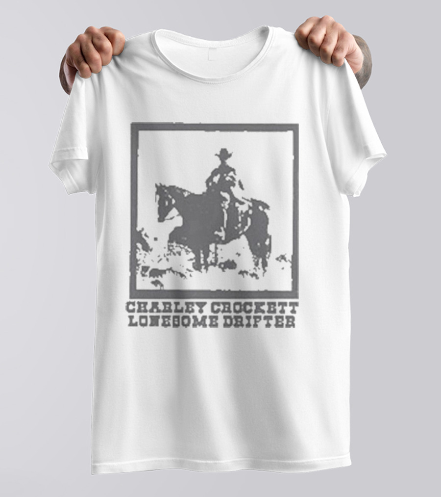 Charley Crockett Lonesome Drifter Cowboy On Horseback T-Shirt