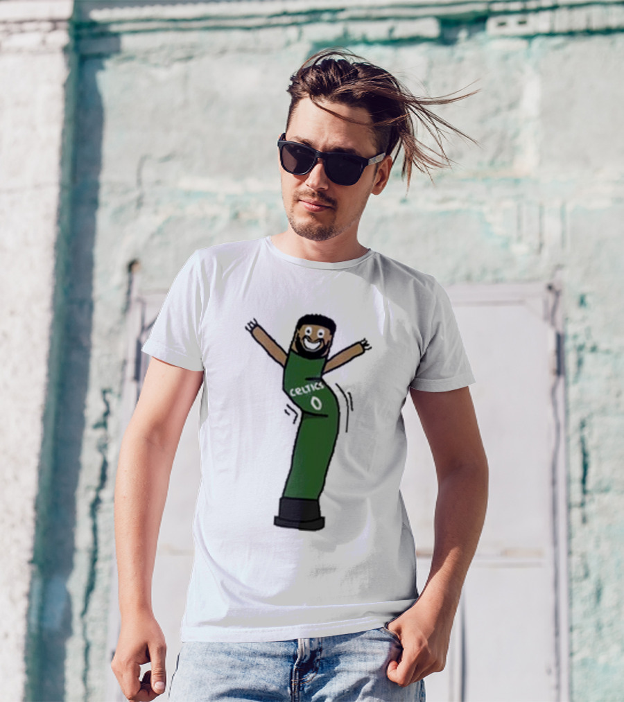 Celtics Jayson Tatum Inflate-Tum Cartoon T-Shirt