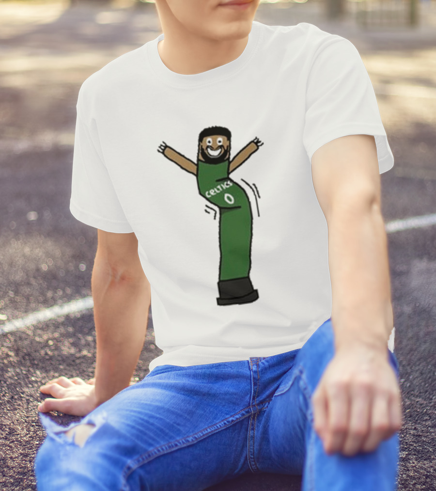 Celtics Jayson Tatum Inflate-Tum Cartoon T-Shirt