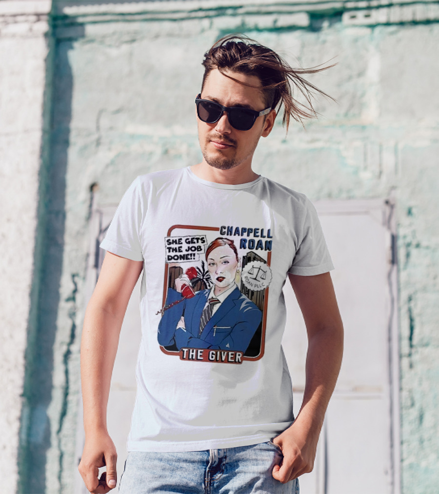 Chappell Roan The Giver Blue Suit Red Rose T-Shirt