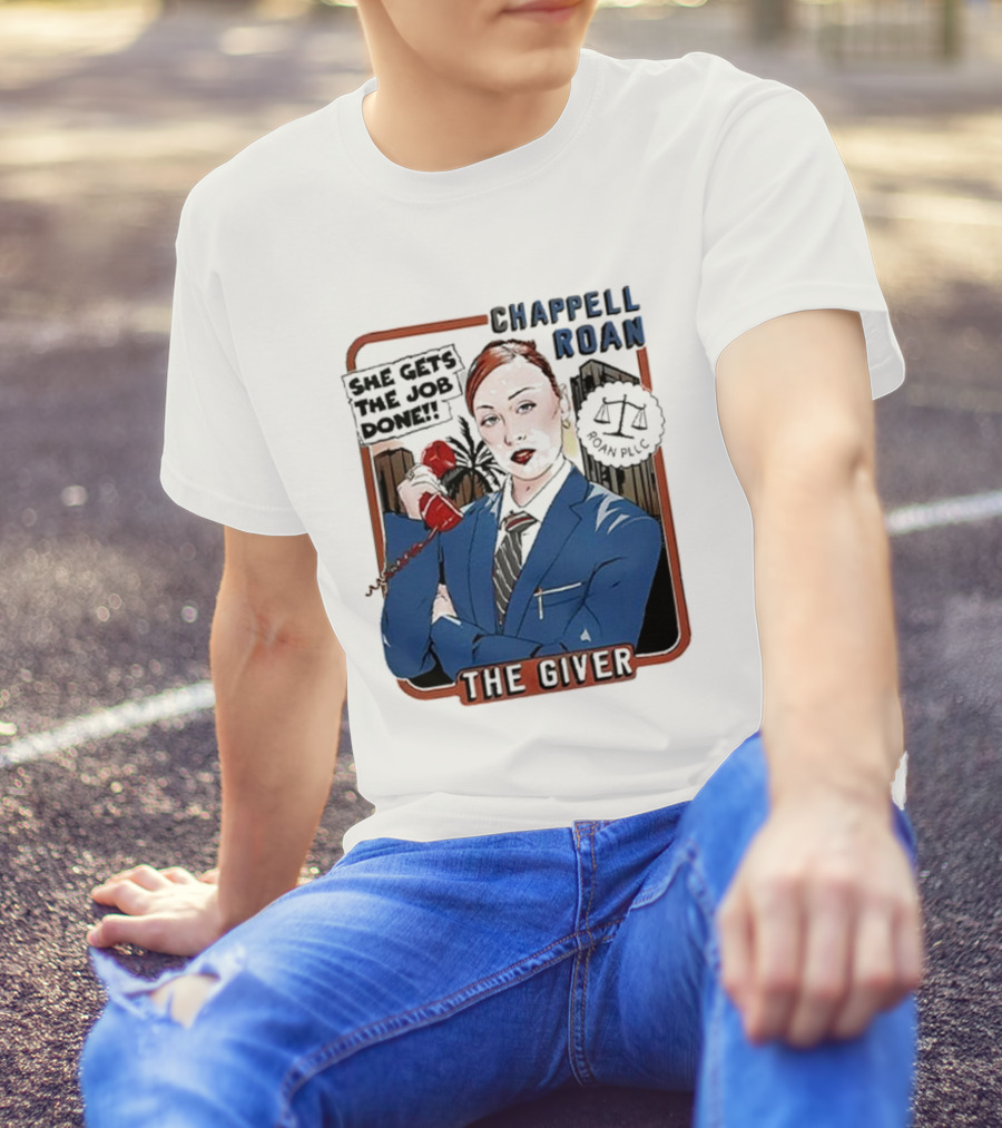 Chappell Roan The Giver Blue Suit Red Rose T-Shirt