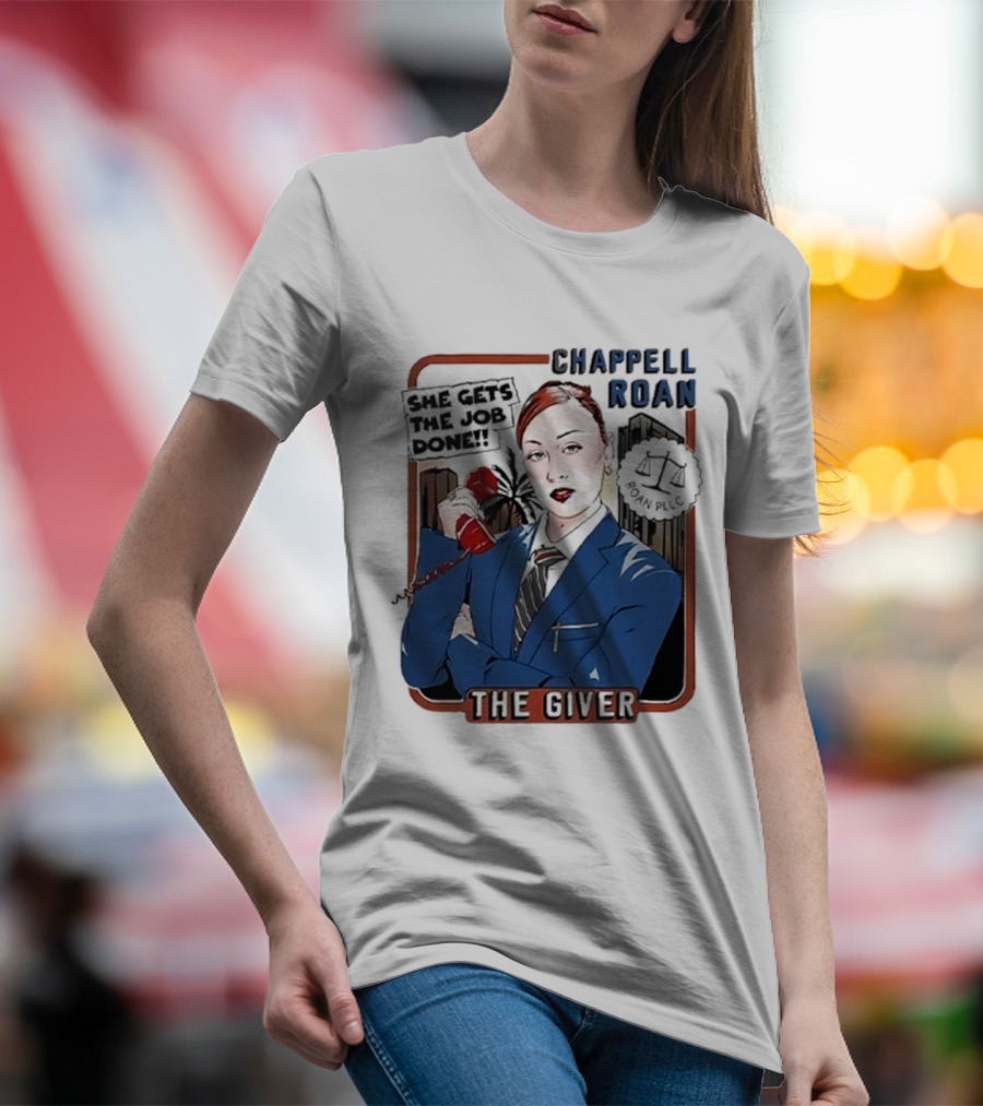 Chappell Roan The Giver Blue Suit Red Rose T-Shirt