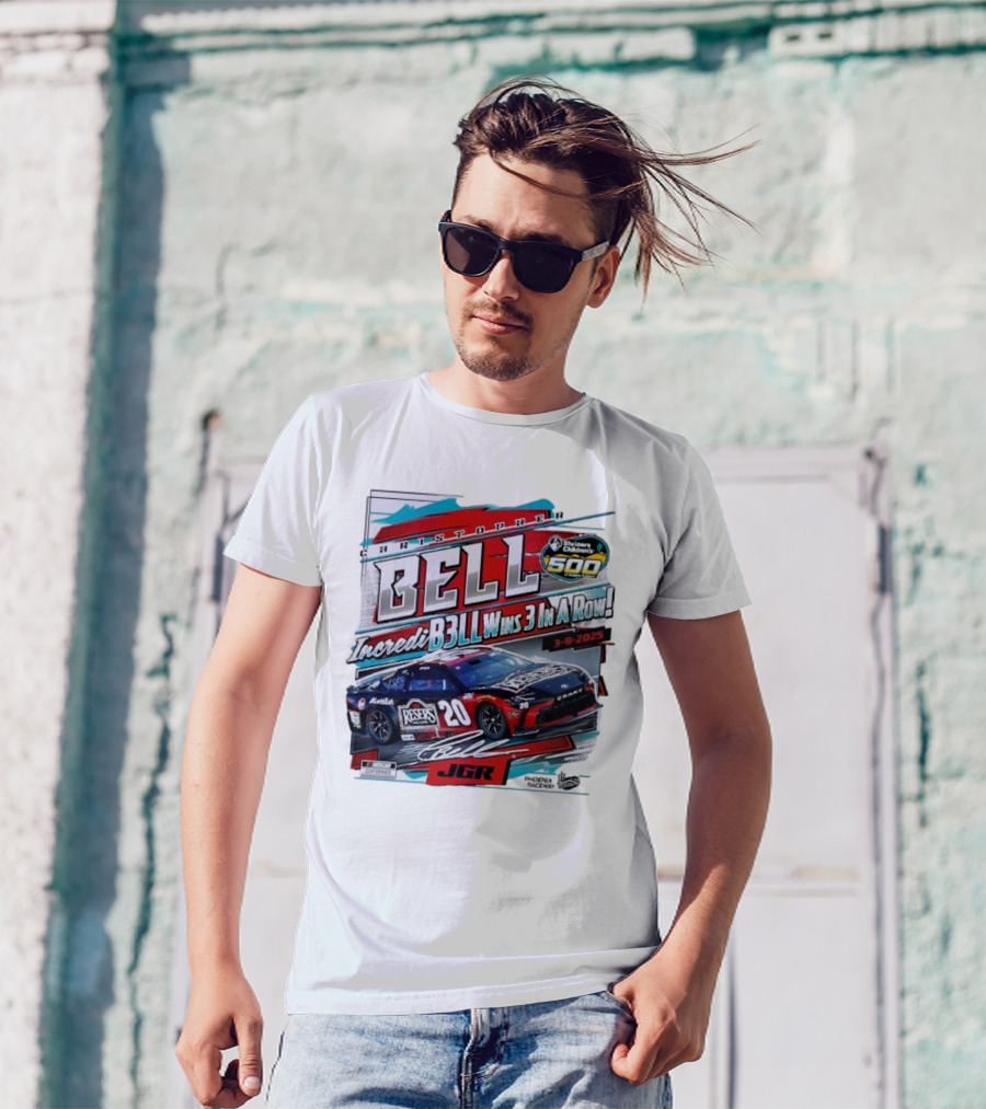 Christopher Bell Wins 3 In A Row Shriners Children’s 500 Race 2025 NASCAR Cup Series JGR T-Shirt