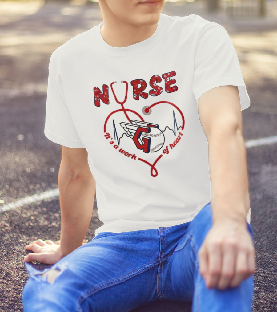 Cleveland Guardians Nurse Appreciation 2025 Worth Of Heart T-Shirt