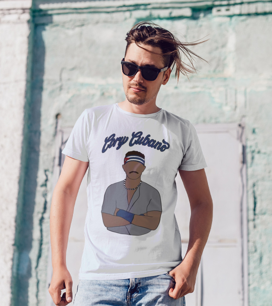 Cory Cubano Stylized Illustration With Headband And Necklace T-Shirt