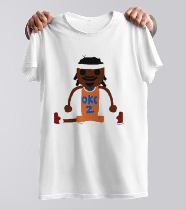Oklahoma City Thunder Shai Gilgeous-Alexander Crochet Style OKC 2 T-Shirt
