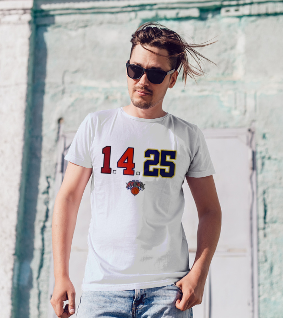 Derrick Rose Numbers 14 25 New York Knicks T-Shirt