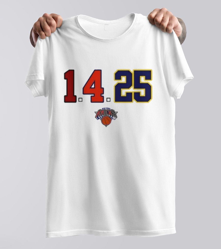 Derrick Rose Numbers 14 25 New York Knicks T-Shirt