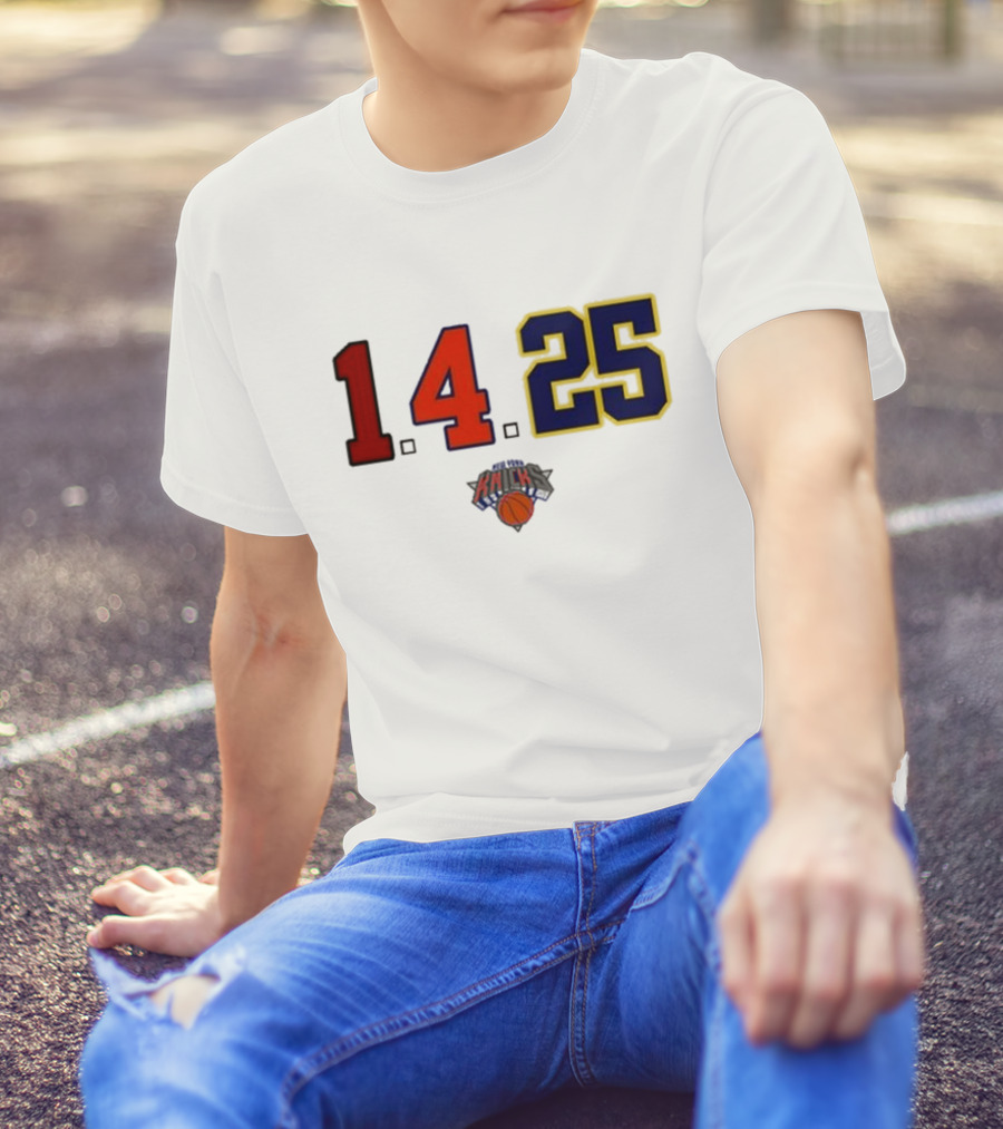 Derrick Rose Numbers 14 25 New York Knicks T-Shirt