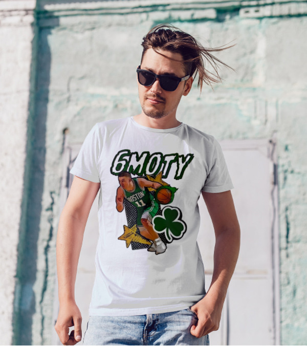 Boston Celtics Derrick White Payton Pritchard 6Moty Shamrock Basketball T-Shirt