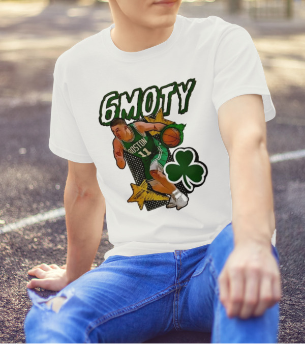 Boston Celtics Derrick White Payton Pritchard 6Moty Shamrock Basketball T-Shirt
