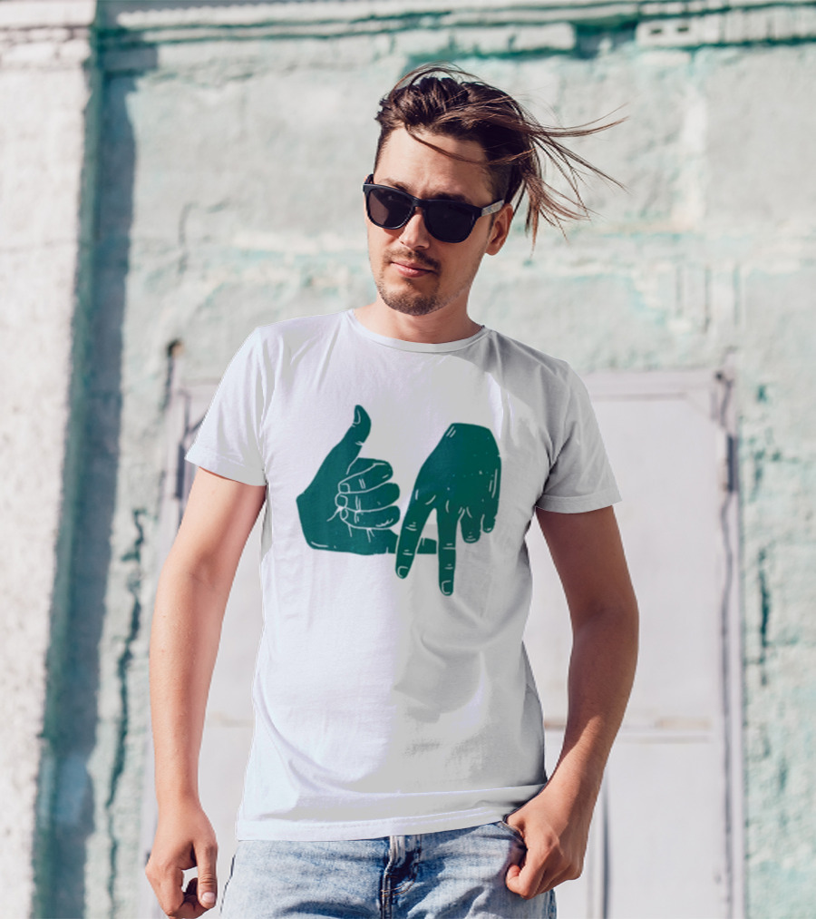 Dirty Coast Los Angeles Hand Gesture Symbol T-Shirt