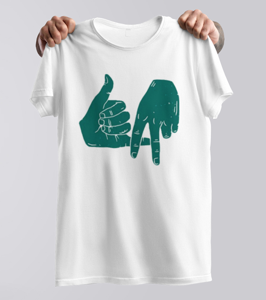 Dirty Coast Los Angeles Hand Gesture Symbol T-Shirt