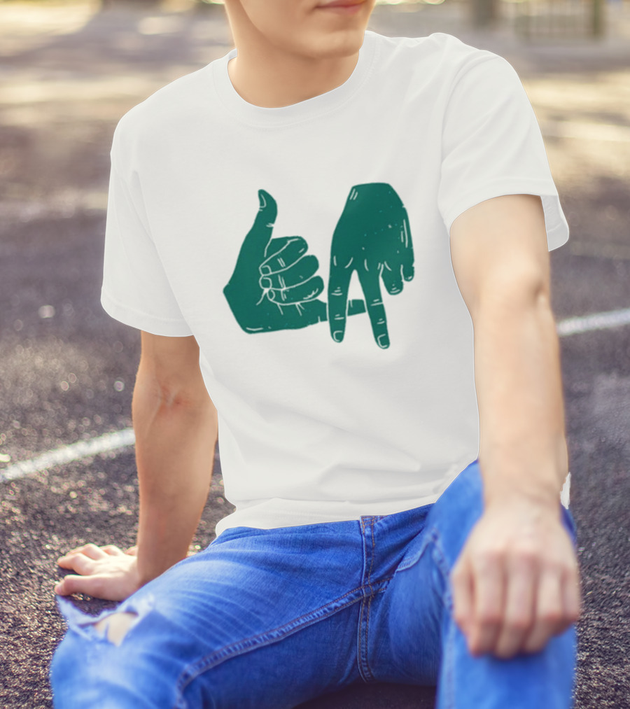 Dirty Coast Los Angeles Hand Gesture Symbol T-Shirt