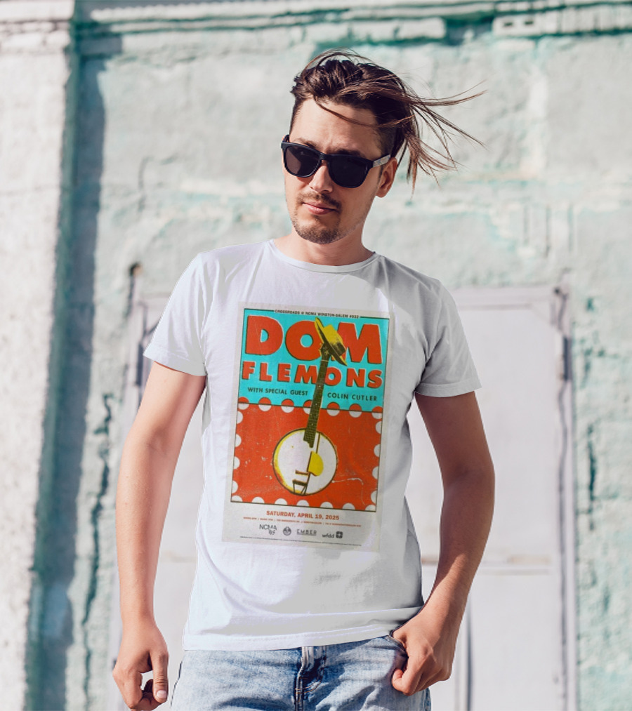 Dom Flemons With Special Guest Colin Cutler Crossroads NCMA Winston-Salem April 19 2025 T-Shirt