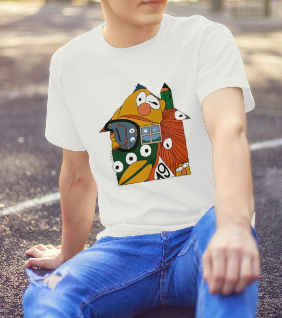 Don’t Hug Me I’m Scared And Pencil Characters T-Shirt