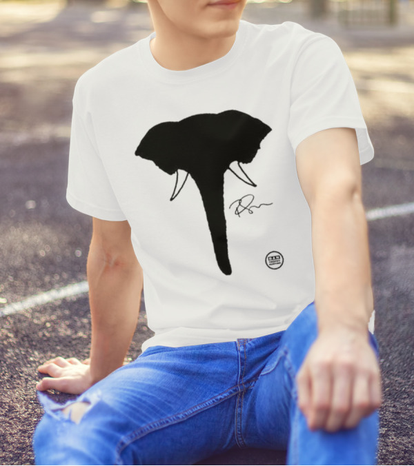 Ricky Gervais Elephant Silhouette T-Shirt