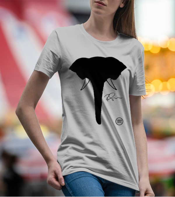 Ricky Gervais Elephant Silhouette T-Shirt