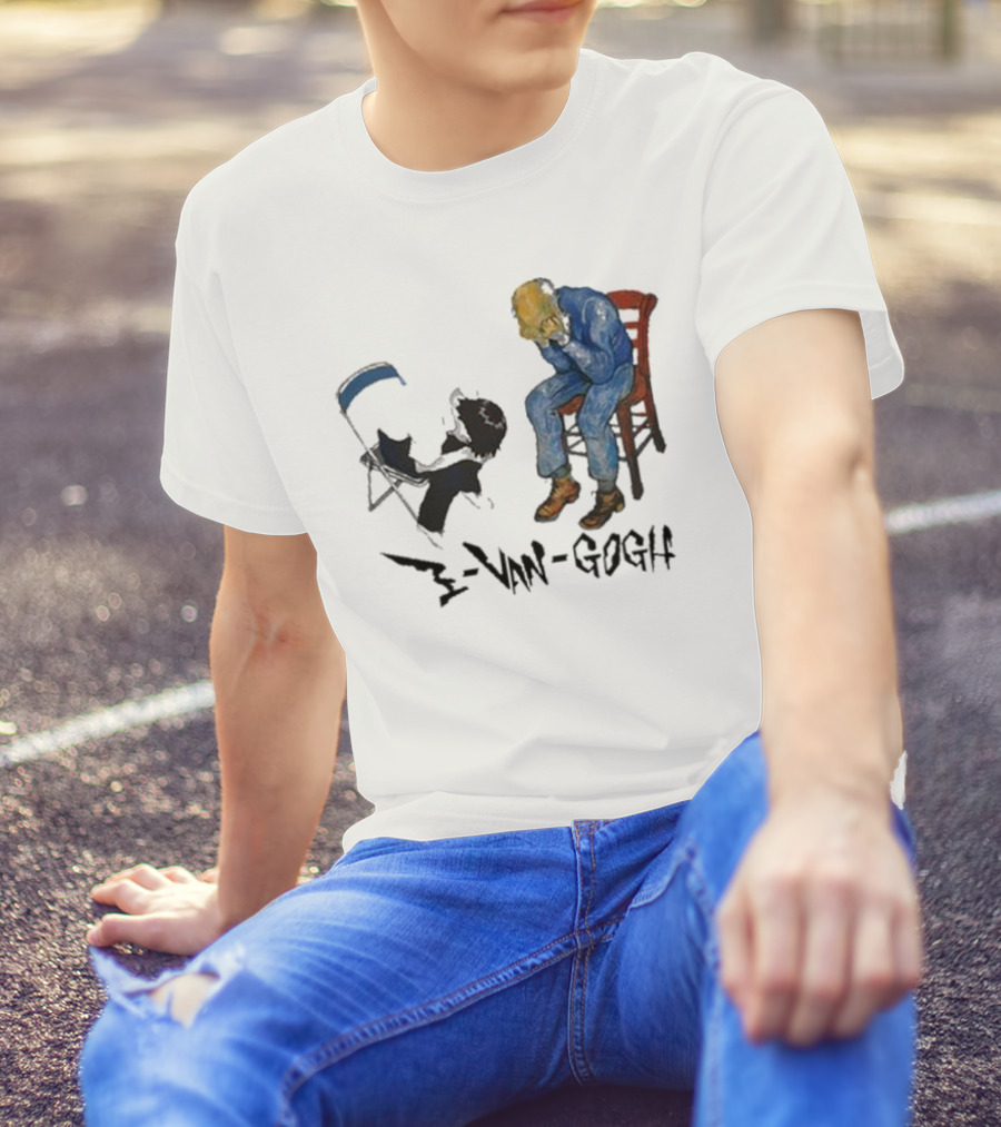 Evangogh Ikari Shinji And Gate Van Gogh Mashup T-Shirt