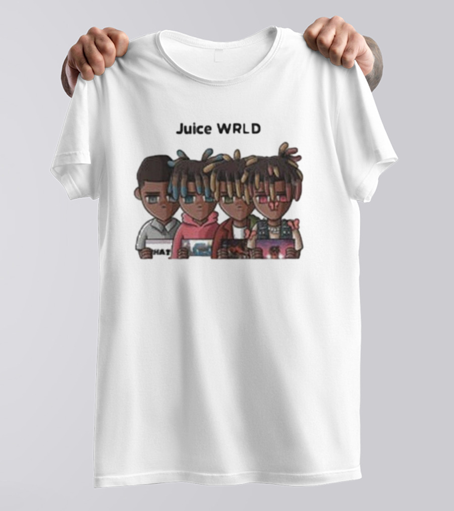 Juice WRLD Evolution Character Progression Holding Album Covers T-Shirt