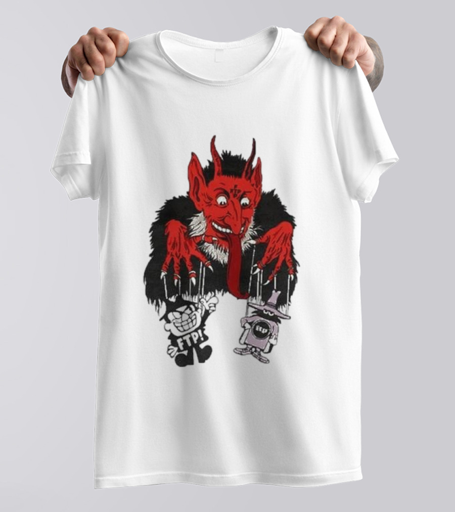 FTP Krampus Devil Puppet Master With FTP Characters T-Shirt