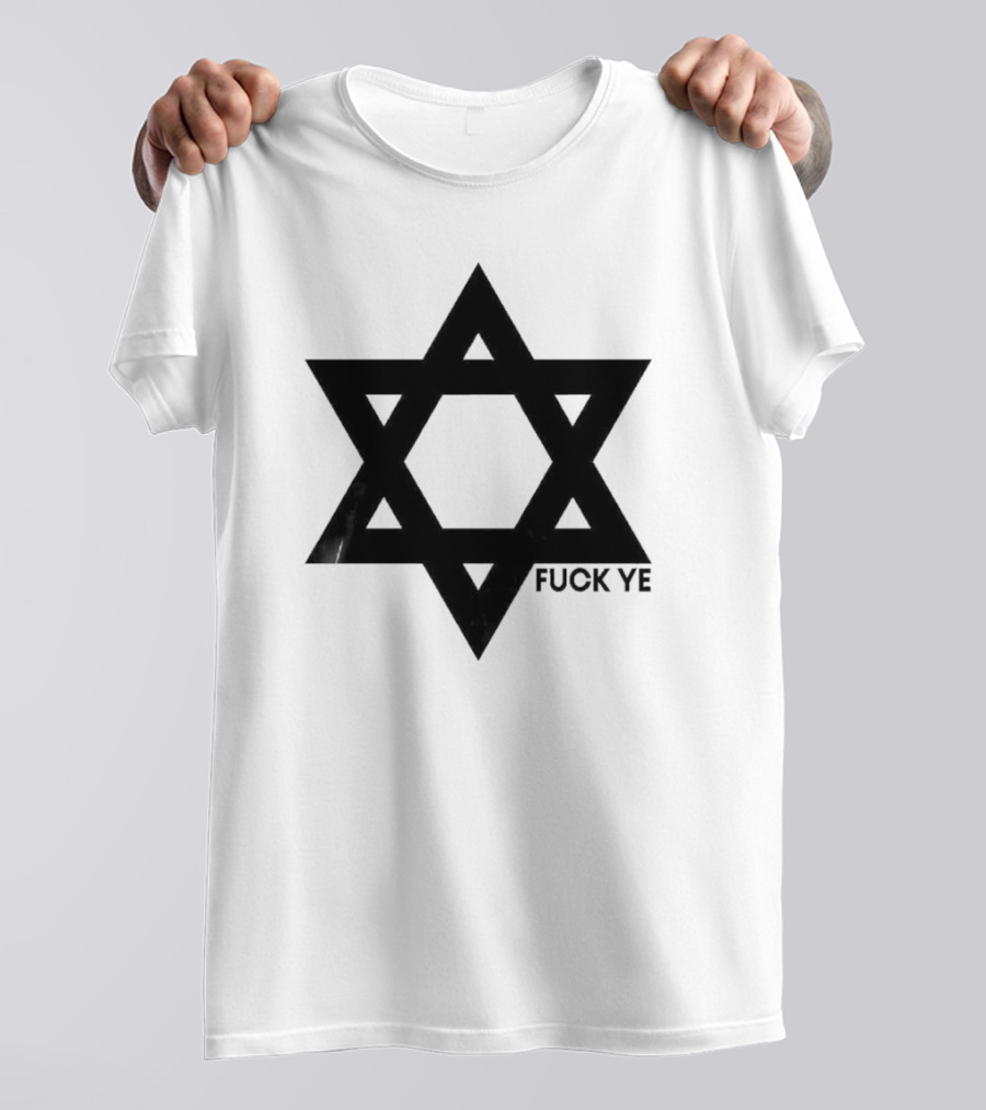 Kanye Middle Finger Fuck Ye Star Symbol T-Shirt