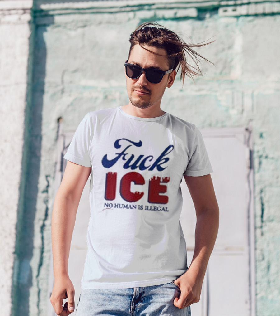 Funny Mexico Fuck ICE No Humans Is Illegal T-Shirt