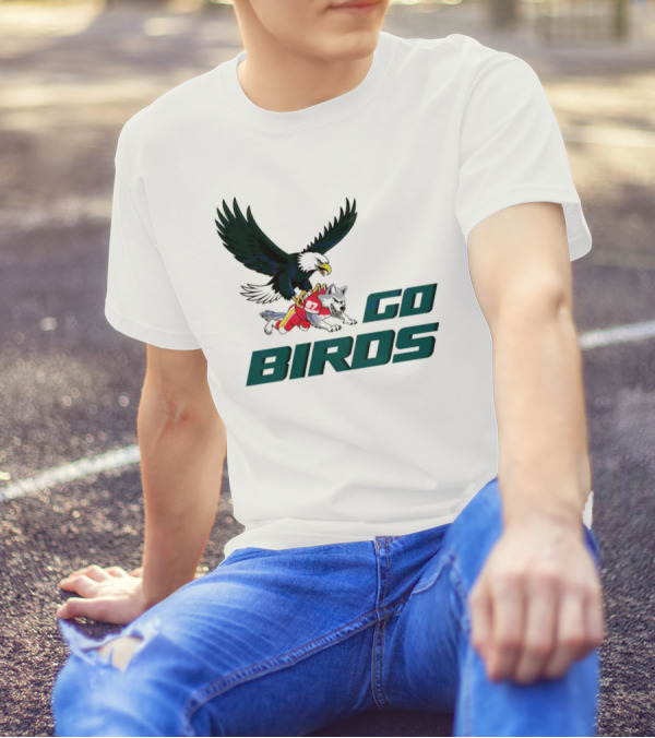 Go Birds Philadelphia Eagles Dominating Chiefs Super Bowl LIX T-Shirt