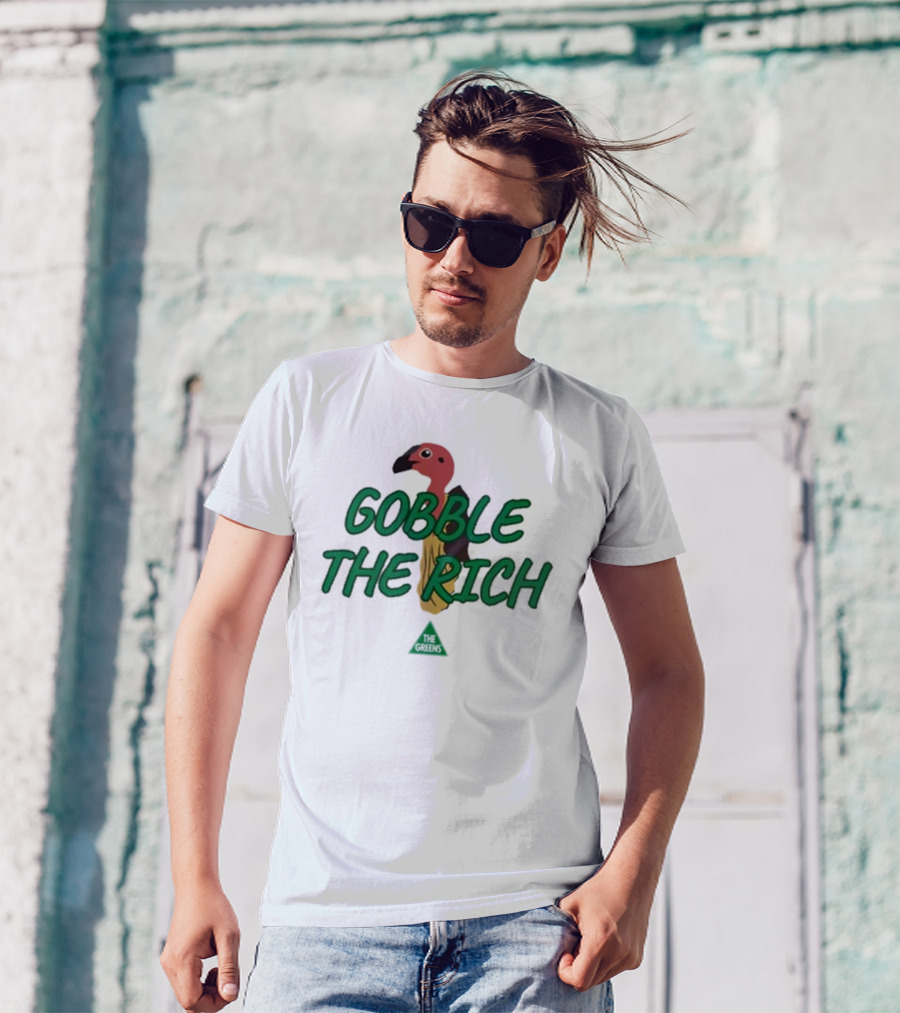 Gobble The Rich Vulture Illustration T-Shirt