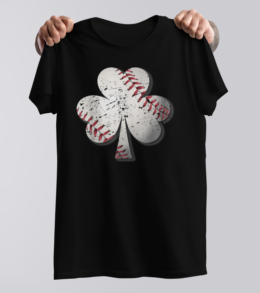St Patricks Day Shamrock Baseball Womens T-Shirt