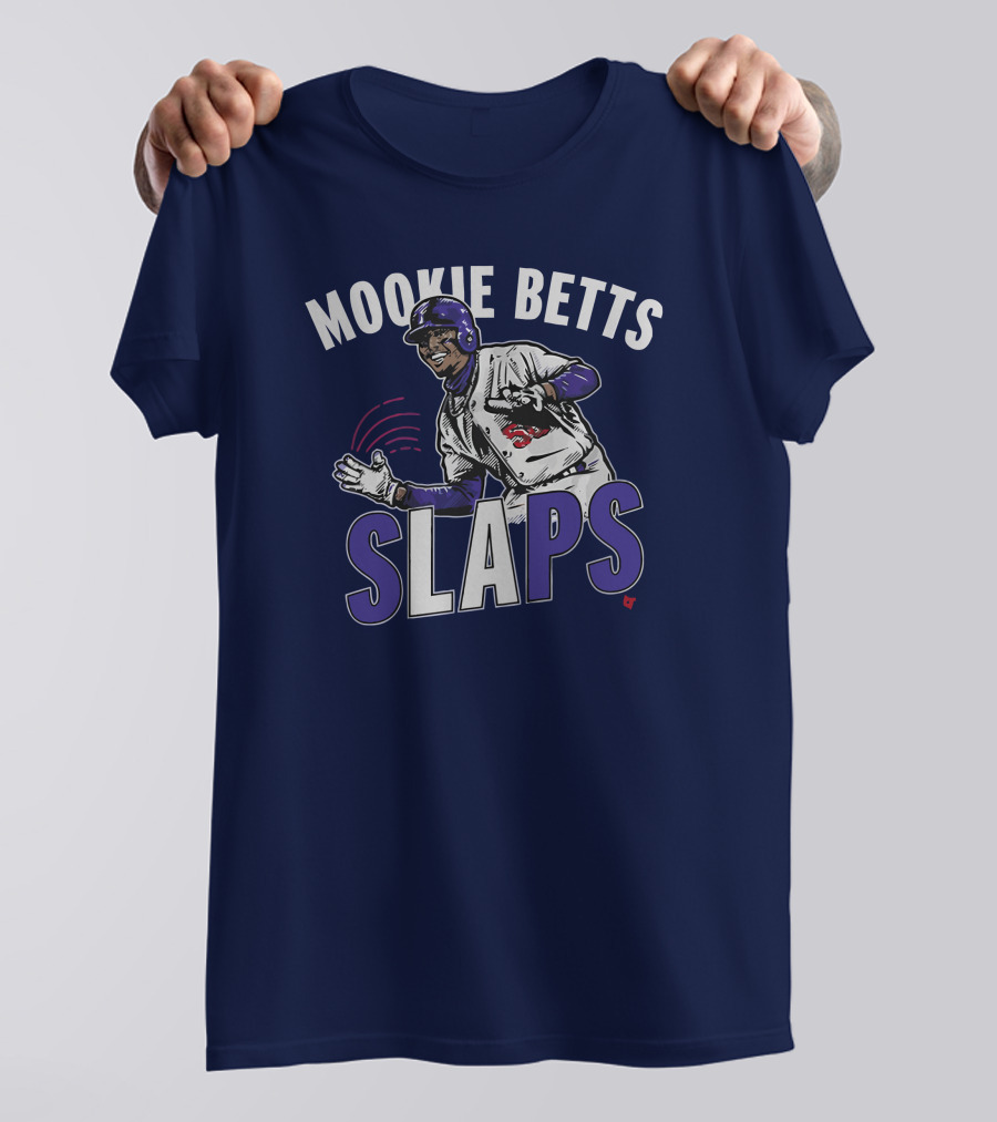 Mookie Betts Slaps Baseball Action T-Shirt