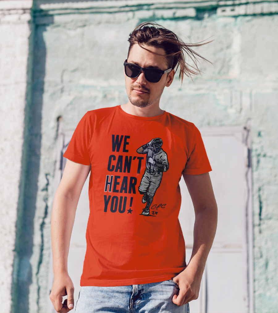 We Can't Hear You Baseball Celebration CFC 37 T-Shirt