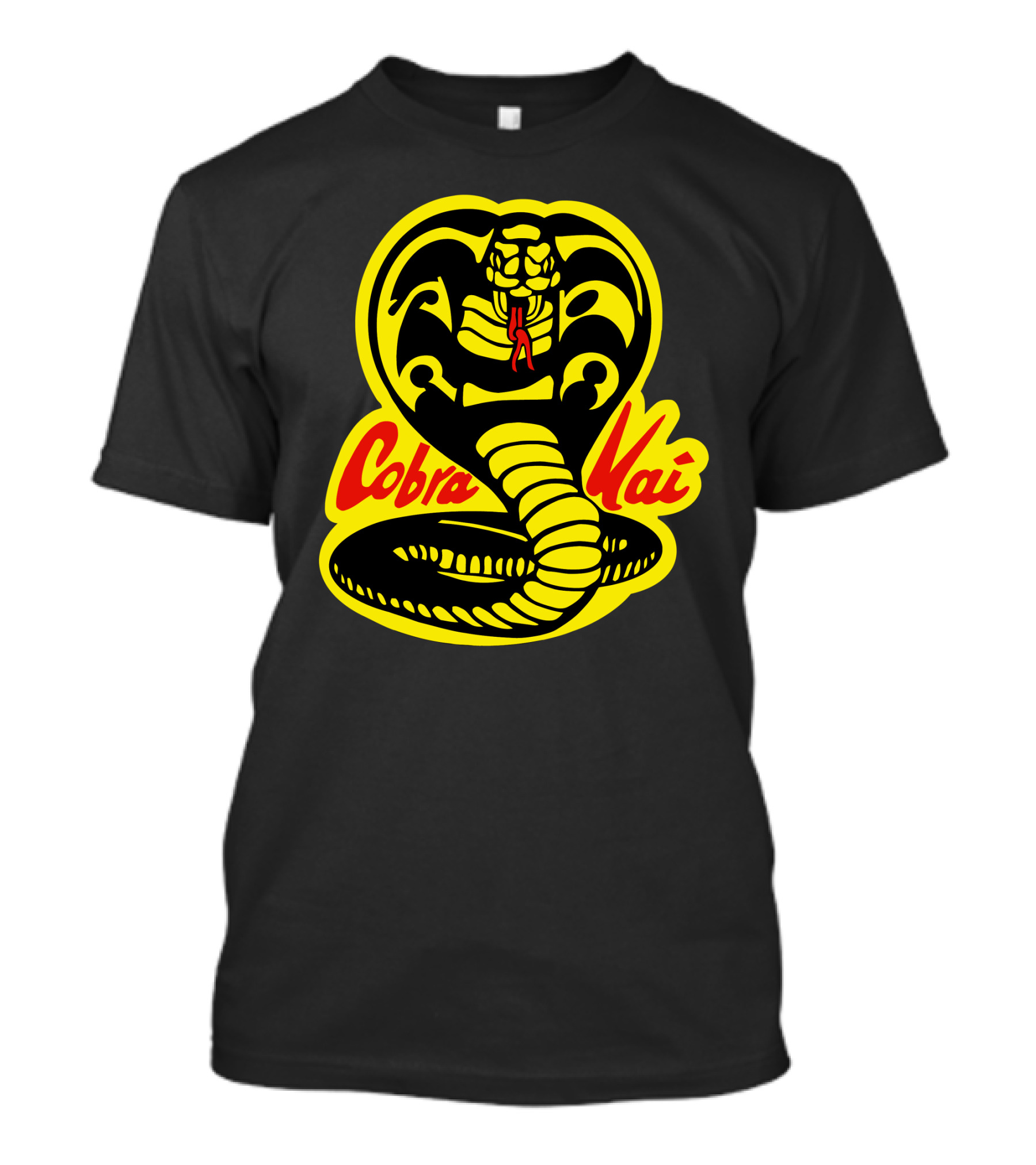 Cobra Kai Snake Logo Karate Series Yellow T-Shirt