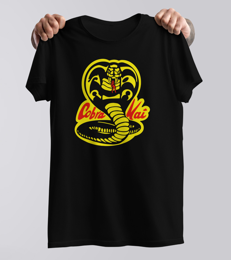 Cobra Kai Snake Logo Karate Series Yellow T-Shirt