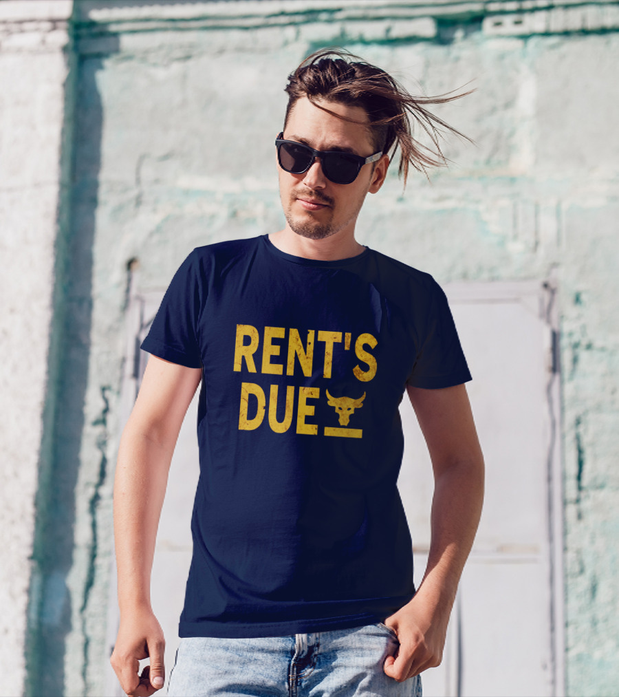 RENT'S DUE Bull Skull T-Shirt