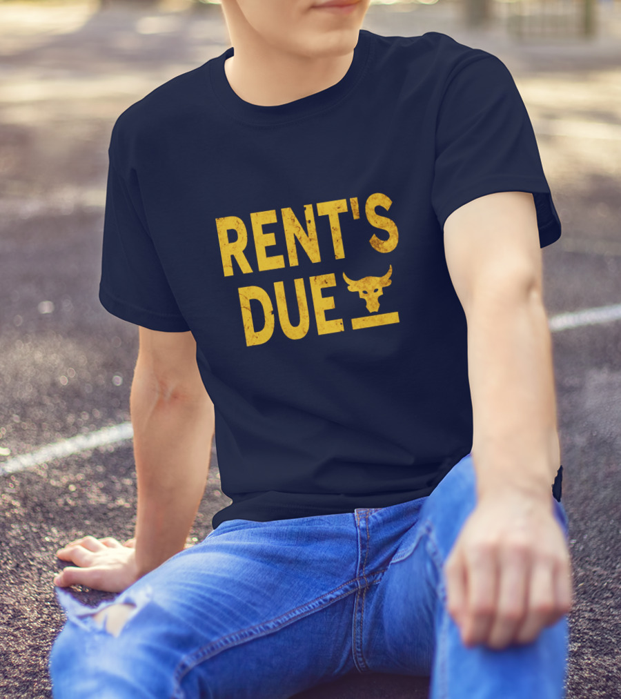 RENT'S DUE Bull Skull T-Shirt