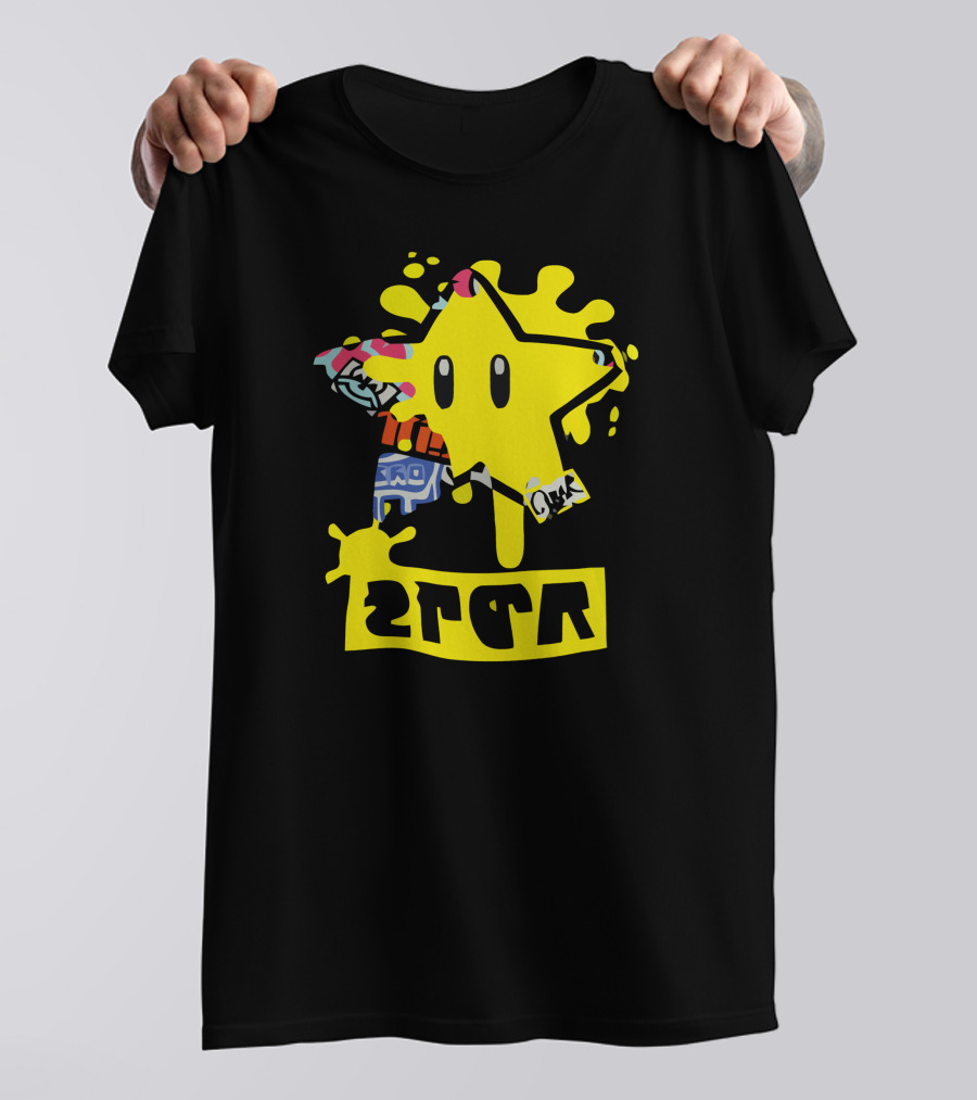 Splatfest Mario Star Ink Graphic Uper 8025 T-Shirt