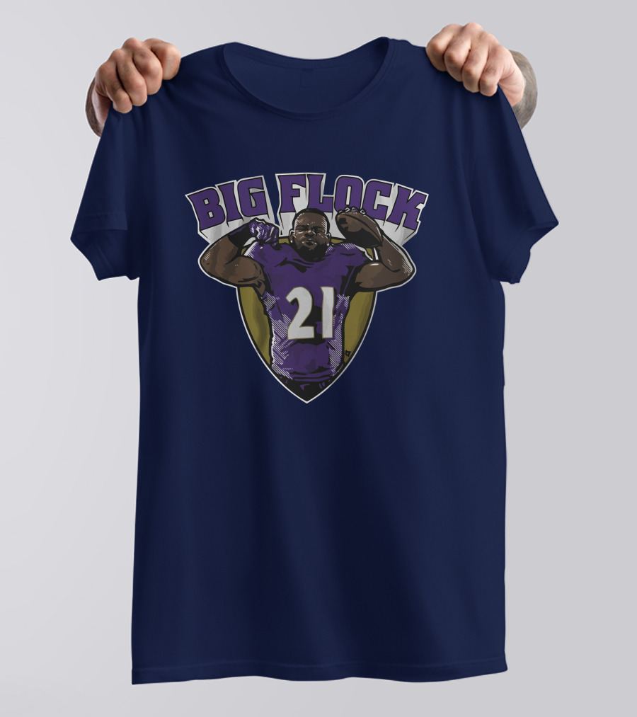 Mark Ingram Big Flock Number 21 Football T-Shirt