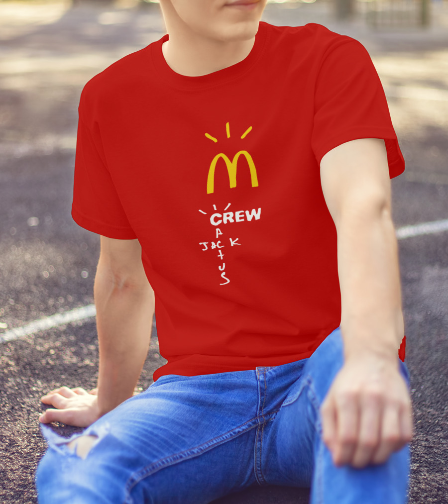 Cactus Jack McDonald's Crew Collection Travis Scott Merch T-Shirt