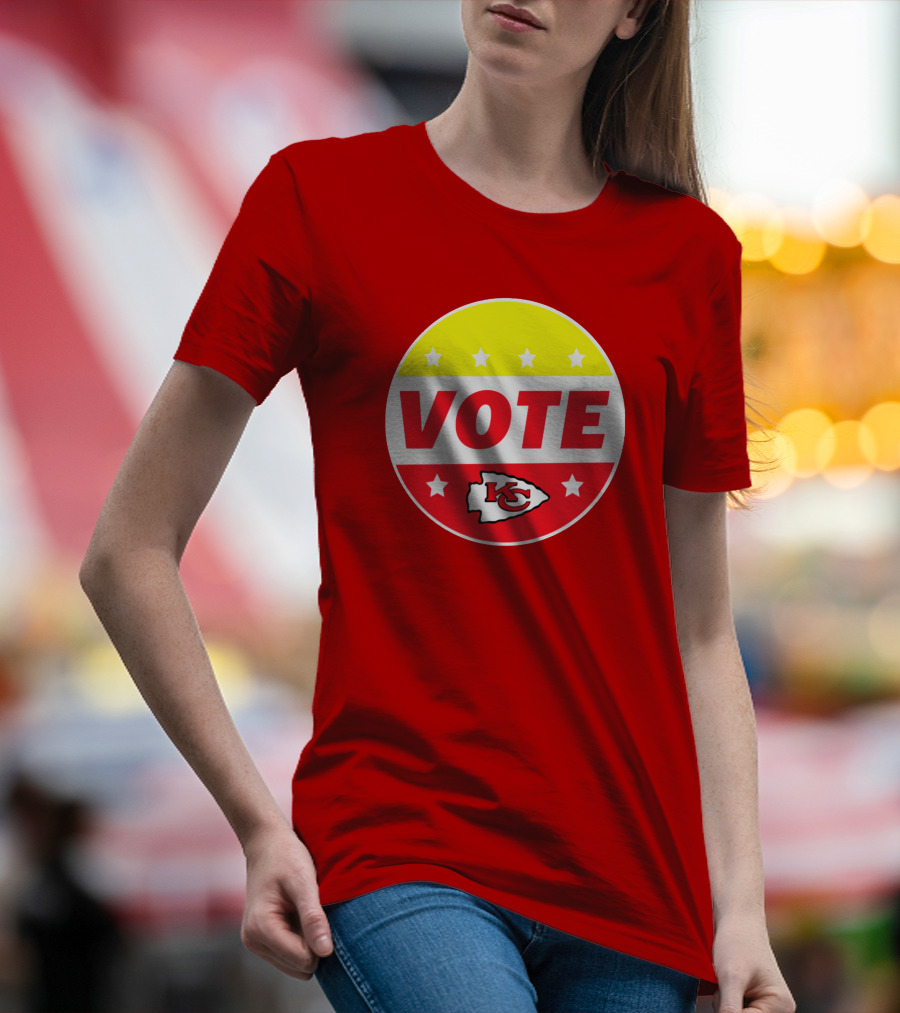Vote Chiefs KC Red Stars Circle T-Shirt
