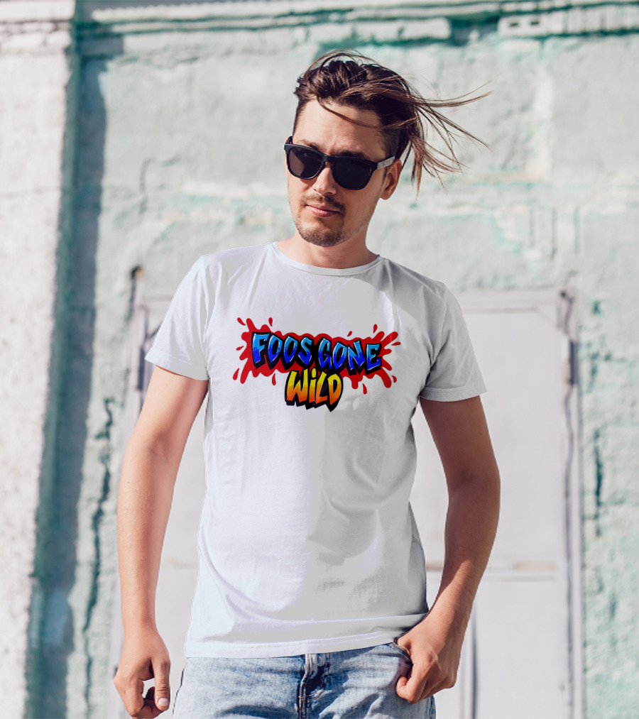 Foos Gone Wild Colorful Graffiti T-Shirt