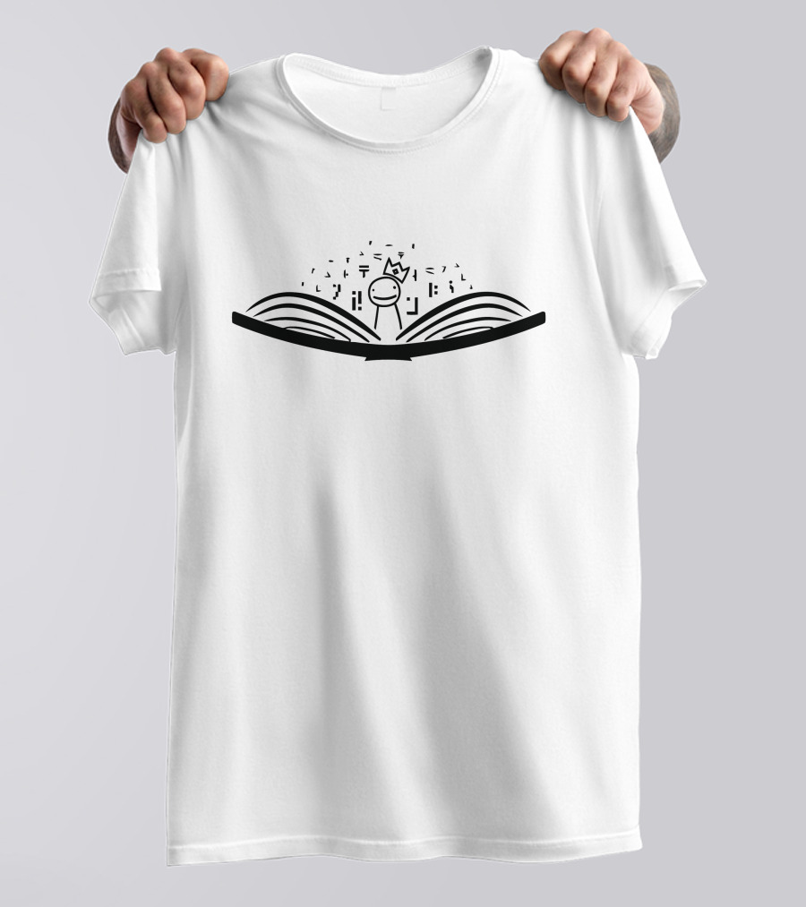 Dream Open Book Crown Celebration Concept T-Shirt