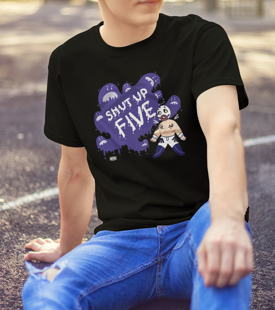 Shut Up Five BTE Pro Wrestling Luchador Character T-Shirt