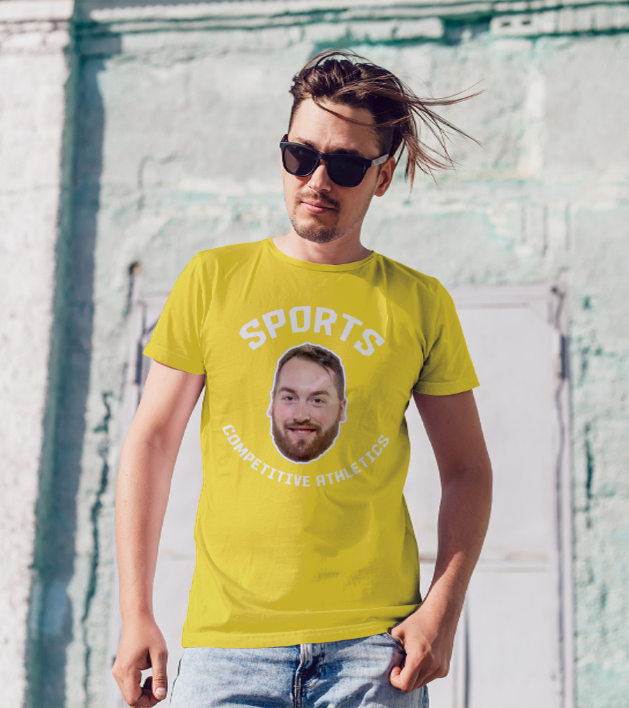 SPORTS COMPETITIVE ATHLETICS BEARDED FACE T-Shirt