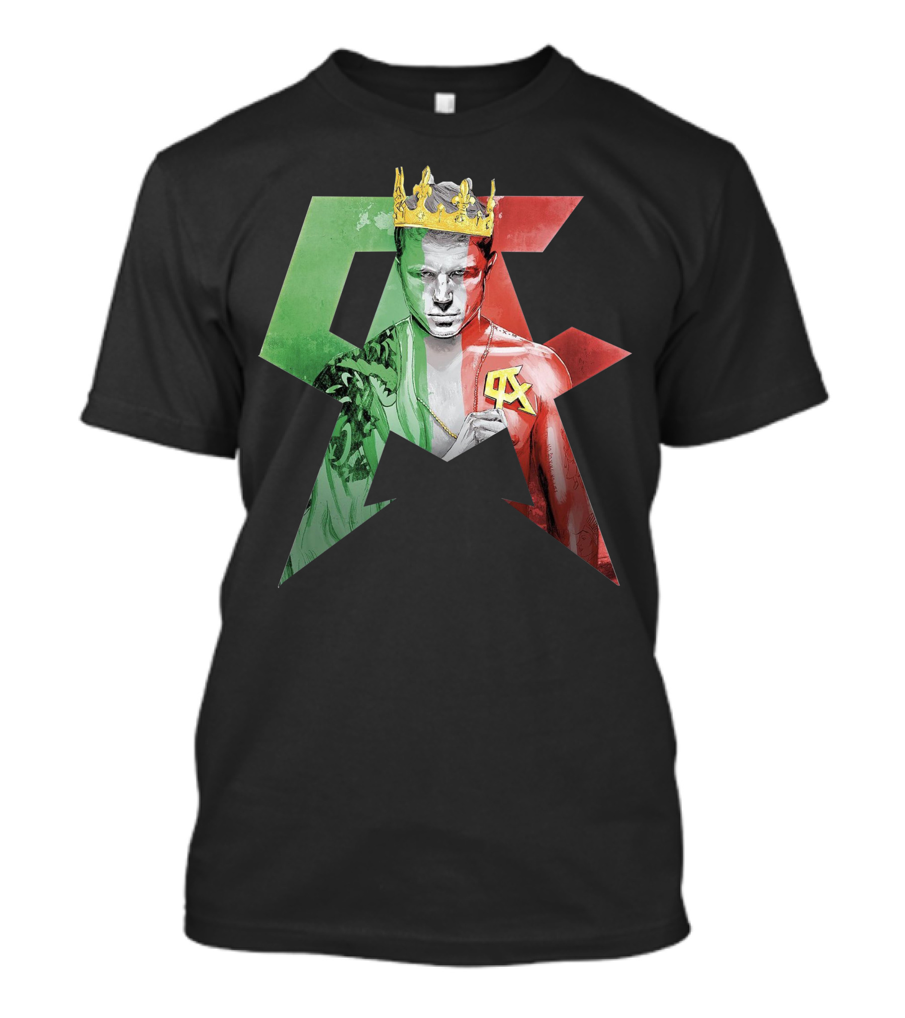 Canelo Alvarez Mexican Flag Crowned Champion T-Shirt