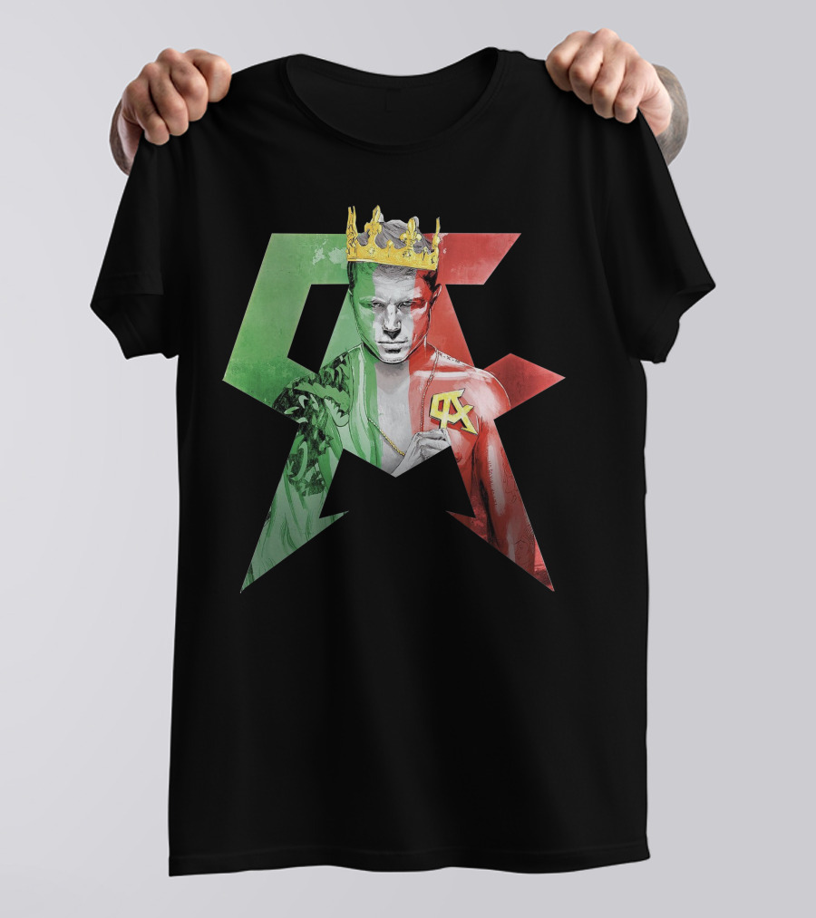 Canelo Alvarez Mexican Flag Crowned Champion T-Shirt