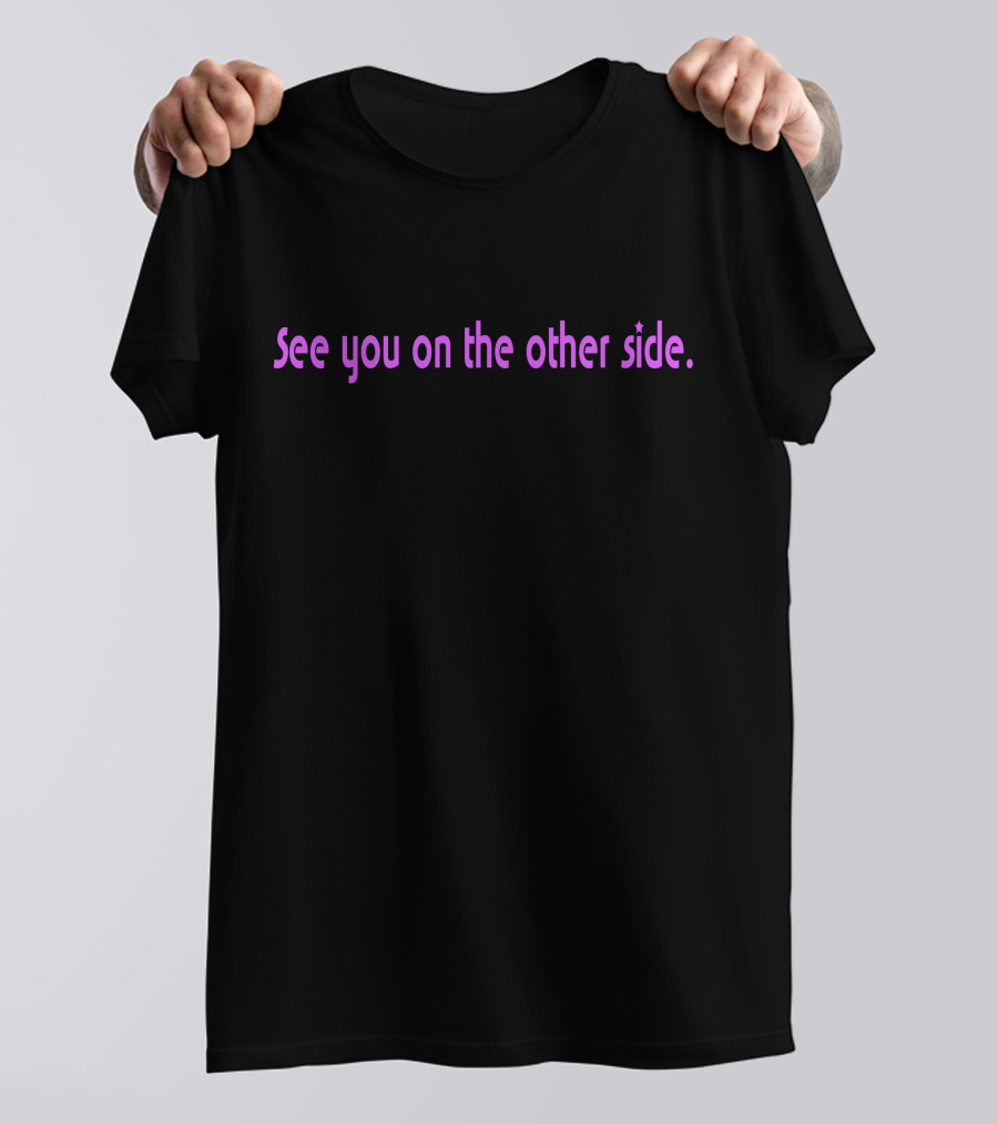 Travis Scott See You On The Other Side Purple Text T-Shirt