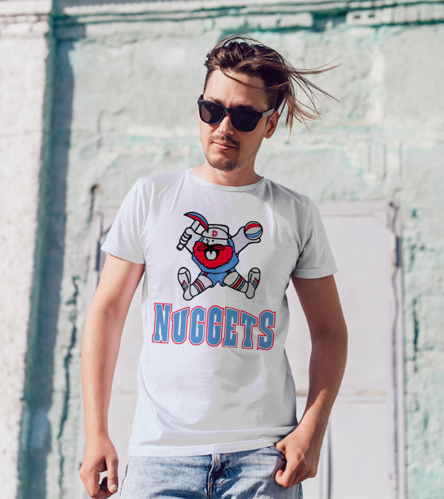 Denver Nuggets Old School Miner Mascot T-Shirt
