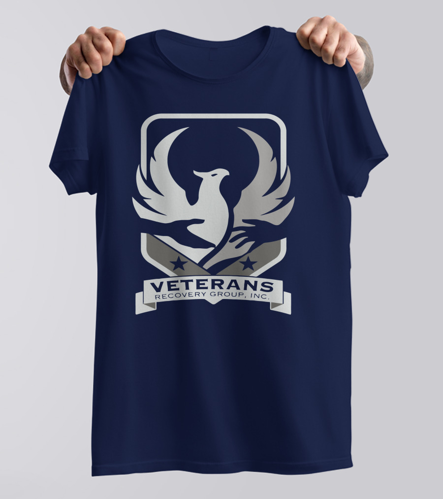 VETERANS RECOVERY GROUP INC Eagle Crest Badge T-Shirt