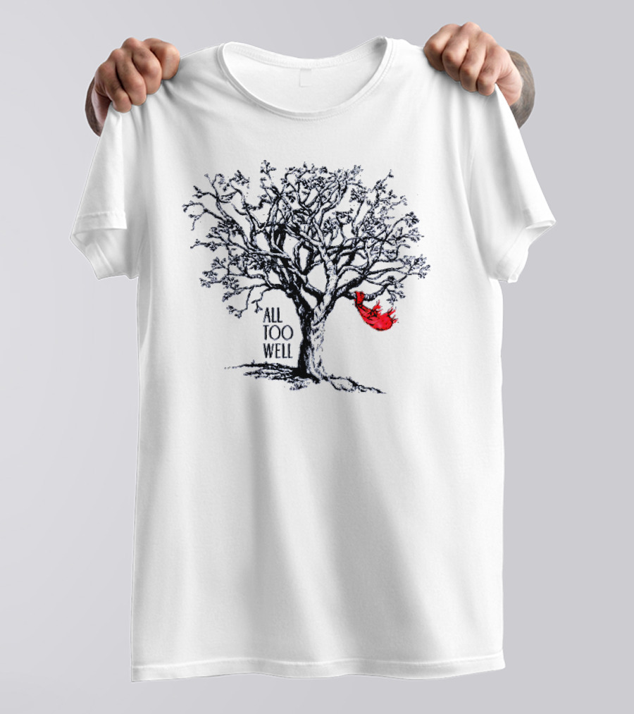 All Too Well Tree With Red Scarf Iconic T-Shirt